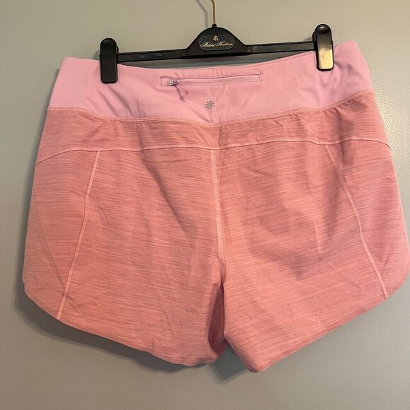 🏷️ NWT Athleta Women's Run With It Textured 3.5" Shorts Begonia Pink Size 1X - Picture 7 of 8